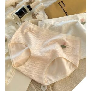 PriyoShee Floral Ribbed Seamless Panty